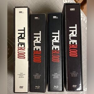 Seasons 1-4 of True Blood on dvd
